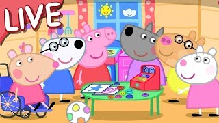 Peppa Pigs Clubhouse  LIVE 🏠 BRAND NEW PEPPA PIG EPISODES ⭐️ [upl. by Anabal]