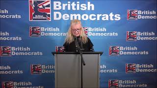 Roberta Woods speaks at the British Democrats Annual General Meeting 2024 [upl. by Eiddet]