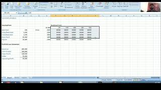 How to do Sensitivity Analysis in excel  Sensitivity Analysis in excel in UrduHindi [upl. by Melba]