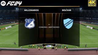 Millonarios Vs Bolivar  Copa Libertadores FC 24 Next Gen PS5 Series X 4k [upl. by Muhcon]