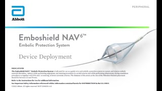 Device Deployment  Emboshield NAV6™ Embolic Protection System [upl. by Waiter]