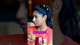 Mithali Raj interview 😇 youtube youtubeshorts interview podcast mithaliraj cricket [upl. by Jobye]