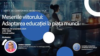 Conferința Webdidactica Meseriile viitorului  adaptarea educației la piața muncii [upl. by Abdul]