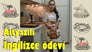 English homework  The cookie recipe of Melisa in EnglishMelisanın İngilizce kurabiye tarifi [upl. by Kcirtap250]