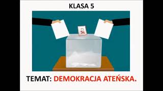 Klasa 5 SP Demokracja ateńska [upl. by Nnylak318]