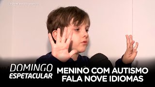 Menino diagnosticado com autismo surpreende ao falar nove idiomas [upl. by Berkow]