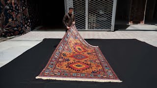 6×8 Orange Baloch Rug – A Stunning Handmade Masterpiece from Maymana Afghanistan [upl. by Kariotta63]