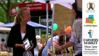 Farmers Market in Downtown Lethbridge Alberta Canada  Spot 1 [upl. by Rowell]