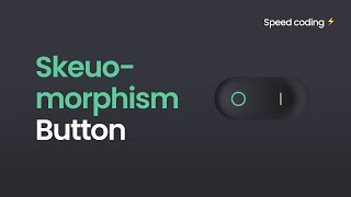 Skeuomorphism Button Animation Effects Using HTML amp CSS ⚡ [upl. by Nrubliw833]