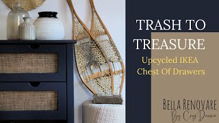 TRASH TO TREASURE  Upcycled IKEA Chest Of Drawers [upl. by Atinuahs22]