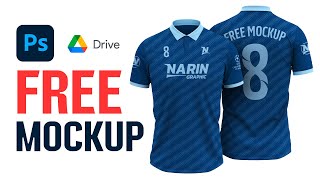 100 FREE Soccer Jersey Polo Shirt Mockup Template [upl. by Dnob]