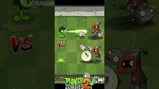 Mega Gatling Pea Vs Pea Vine Vs Team Zombie  Plants vs Zombies 2 pvz2 pvz2gameplay [upl. by Chil]