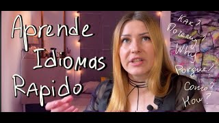 Cómo Aprender Idiomas Rápido y Eficazmente Mis Mejores Consejos [upl. by Christabel]