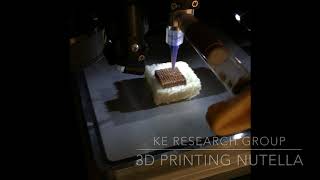 Food 3D printing  Nutella [upl. by Iahc]