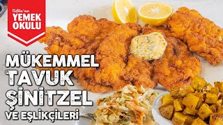 Mükemmel Tavuk Şinitzel Restorandakinden ÇOK Daha İyi Tereyağ Lahana ve Patates Salatası Tarifi [upl. by Aerdnua884]