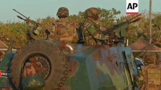 ECOWAS troops in Banjul people celebrating [upl. by Porta438]