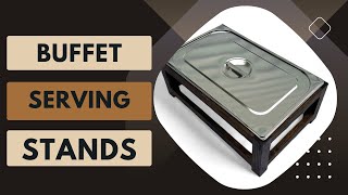 Rustic Wooden Chafing Dish Stand – Elevate Your Buffet Setup for Weddings amp Events [upl. by Yruy]