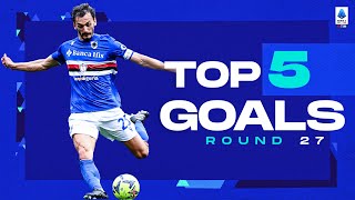 Gabbiadini with a top finish  Top 5 Goals by cryptocom  Round 27  Serie A 202223 [upl. by Hoban]