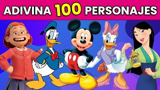 Adivina 100 Personajes de DISNEY 🏰😀  Adivina los Personajes ✅ [upl. by Airbma320]