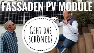 Fassadenmodule für PV Anlage  wie das wohl aussieht [upl. by Xenos587]