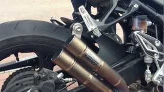 Suzuki GSR 750 with MIVV Titanium Double Gun Exhaust Incredible Sound [upl. by Geraldine614]