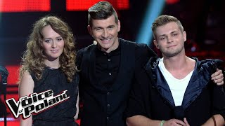 The Voice of Poland V  Lena Osińska vs Gracjan Kalandyk  quotSay Something Im Giving Up On Youquot [upl. by Noraed]