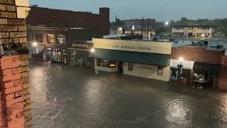 Aug 13 2024 Downtown Emporia flooding submitted by Madison Harder [upl. by Bergstein]