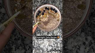 Overnight oats recipe recipe food reels cooking easyrecipe [upl. by Ellehcyt]