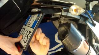 Porta targa TWALCOM sgancio rapido per KTM 990 adv [upl. by Nemhauser]