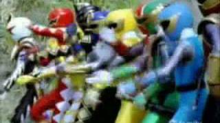 Power Rangers Dino Thunder  Ninja Storm with Iron man Theme [upl. by Bassett242]