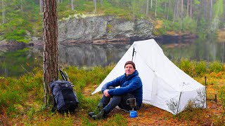 HerbstTour in Schweden Wandern Angeln Lagerfeuer Eisbad [upl. by Okime539]