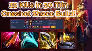 35 Kills in 30 Min Best Crit Build for S14 League of Legends Full Gameplay  Infernal Shaco [upl. by Westbrook]