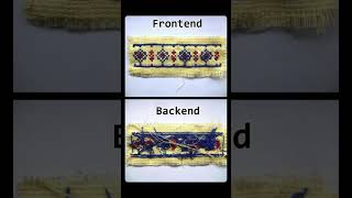 Frontend VS Backend 🤣🤣🤣 python coding htmlcss cssanimation shorts ytshorts shortfeed [upl. by Pass]