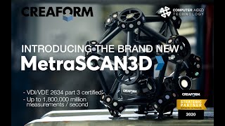 Introducing the MetraSCAN BLACK 3D Scanner and Portable CMM from Creaform [upl. by Ardnola]