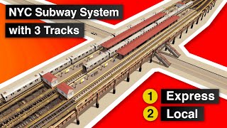 Building Different Subway Stations with 3Track Local amp Express Service  Cities Skylines [upl. by Dilan989]