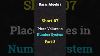 Place Values in the Number System  Part2 shorts maths [upl. by Kcirde]