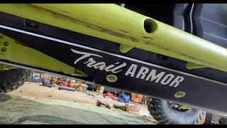 TRAIL ARMOR 12quot Skids KRX 1000 Unbox amp Install [upl. by Ehav772]