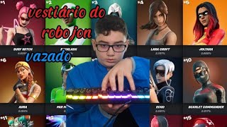 Vazou vestiario do Robojon fortnite skins video [upl. by Pussej522]