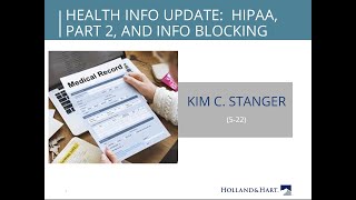 HIPAA Information Blocking and Patient Confidentiality [upl. by Lancey]