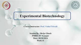 NPTEL Experimental Biotechnology Week 11 Sequencing and blotting techniques [upl. by Lomaj702]