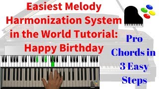 Melody Harmonization Tutorial  Happy Birthday [upl. by Arleta270]