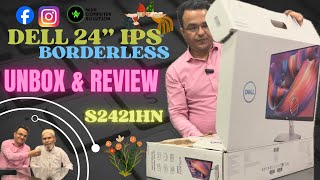 Dell S2421HN 24inch IPS Borderless Monitor  Unboxing amp Review [upl. by Benco]