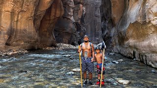 The Narrows  Zion National Park  July 2023 tips for the hike [upl. by Akeyla]