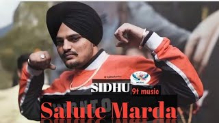 Salute Marda song  Official video   Sidhu moosewala  Slowed amp reverb  Salute Marda Punjabi song [upl. by Tiff10]