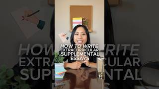 How to Write Your Extracurricular Supplemental Essay ✍🏻 [upl. by Worlock]