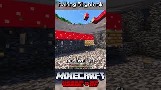 I Made Skyblock in Minecraft Hardcore 17 [upl. by Ehgit]