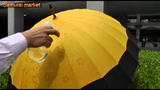 Traditional Japanese Umbrella With Water MAGIC Series Samurai market [upl. by Landre676]