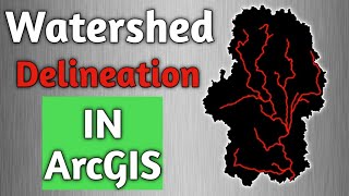 watershed delineation in ArcGIS [upl. by Hernandez]