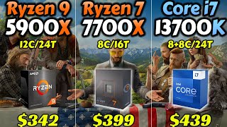 R9 5900X vs R7 7700X vs i713700K  Which CPU is better Value for Money [upl. by Nan487]