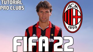 FIFA 22  TUTORIAL FACE I Marco van Basten ICON Pro Clubs [upl. by Nuhs267]